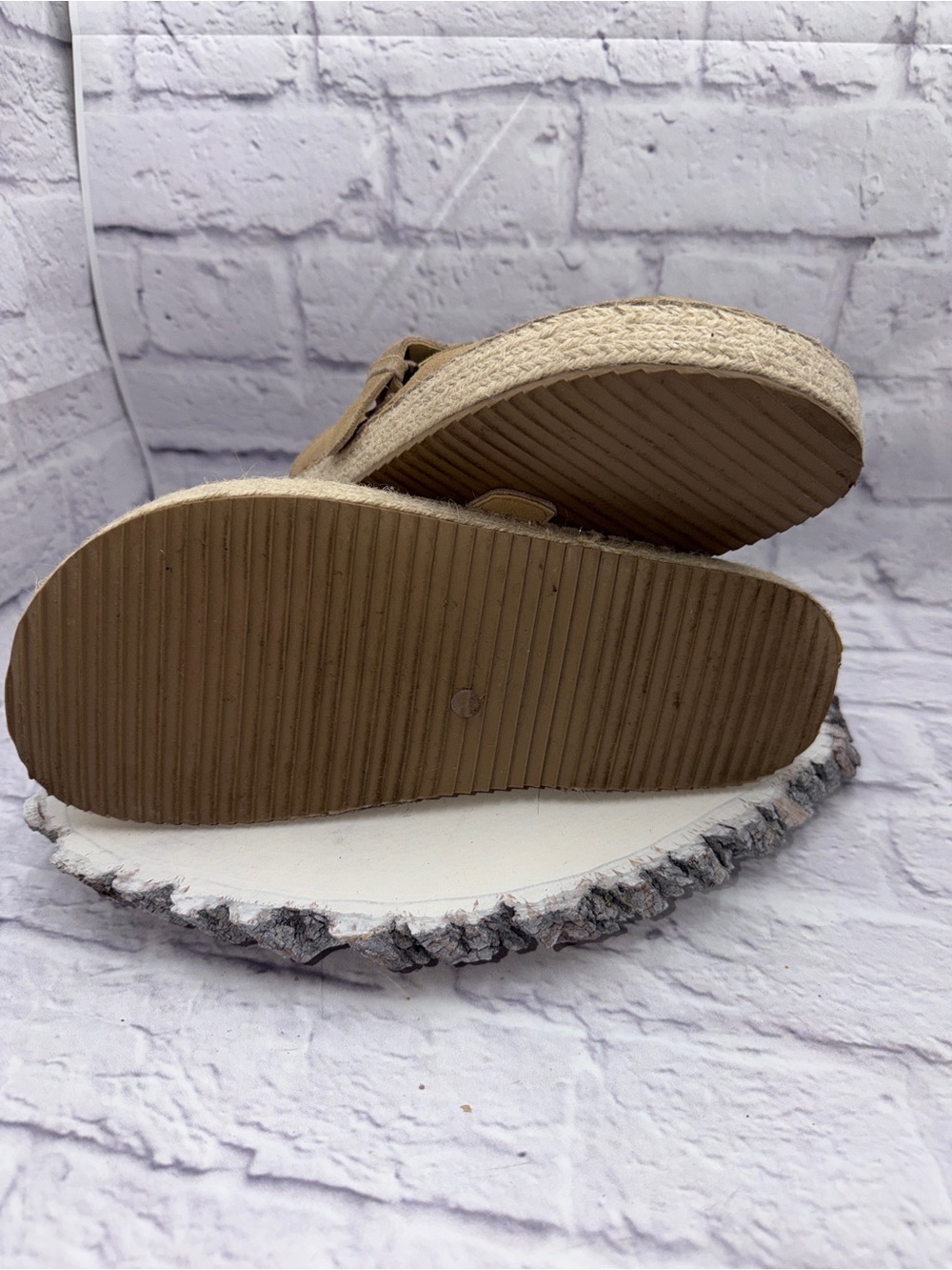 New Haute Hippie Aria 100% Suede Buckle Espadrille Mule Clogs Women's Size 9.5 - Picture 8 of 8
